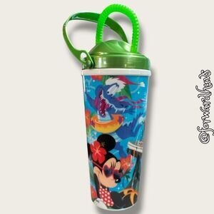 Disney World Whirley Travel Mug with Straw